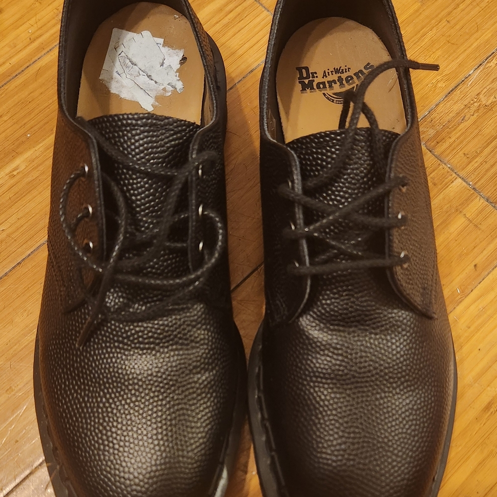 Dr. Martens Black Leather Men's Shoes